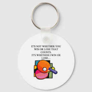 i love table tennis key ring