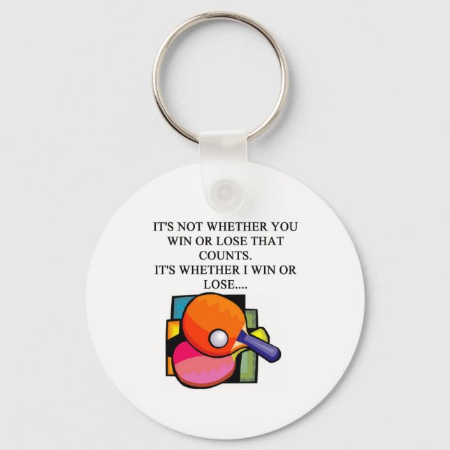 i love table tennis key ring (Front)