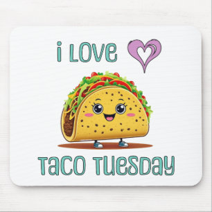 I Love Taco Tuesday Mouse Mat