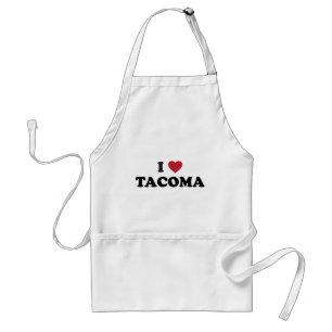 I Love Tacoma Washington Standard Apron