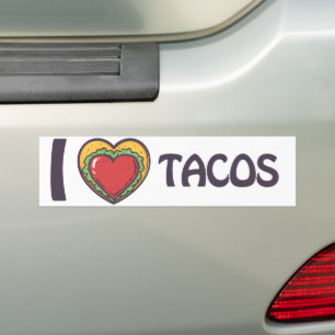 I love Tacos Bumper Sticker