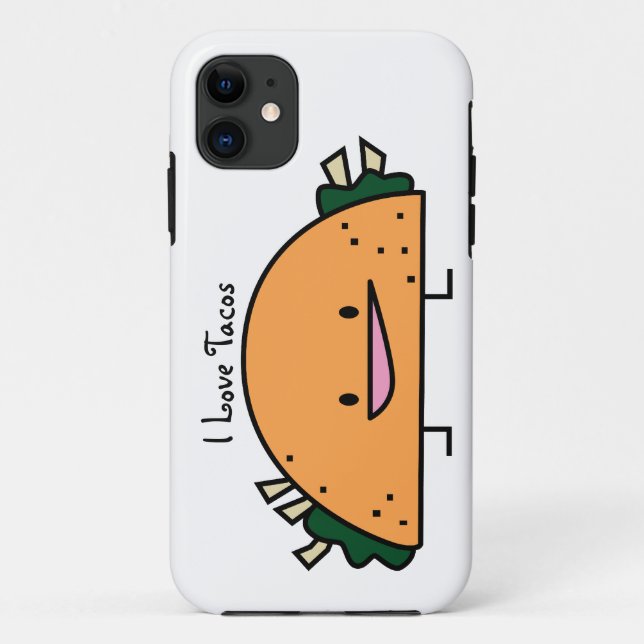 I Love Tacos cell case IPhone 5 (Back)