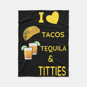 I Love Tacos Cinco De Mayo Fleece Blanket