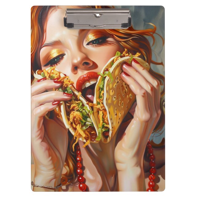 I Love Tacos Clipboard (Front)