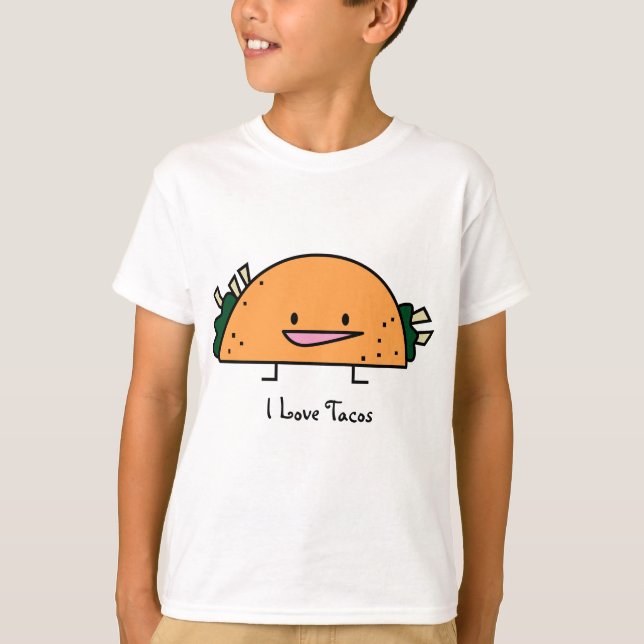I Love Tacos - Kids T-Shirt (Front)