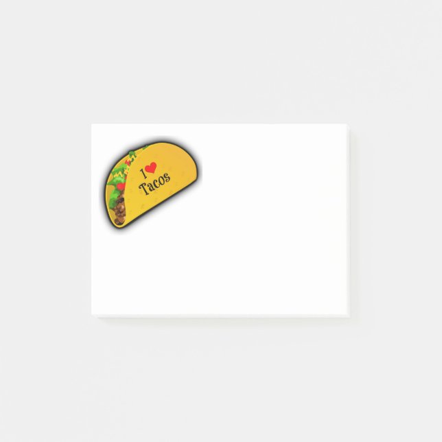 I Love Tacos Post-it Notes (Front)