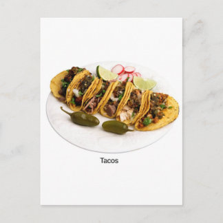 i love tacos postcard