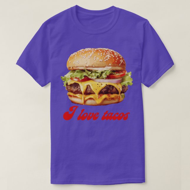 I Love Tacos T-Shirt (Design Front)