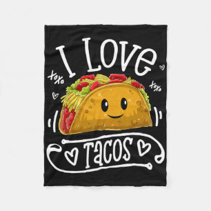 I Love Tacos T Shirt Cinco De Mayo Women Men Kids  Fleece Blanket