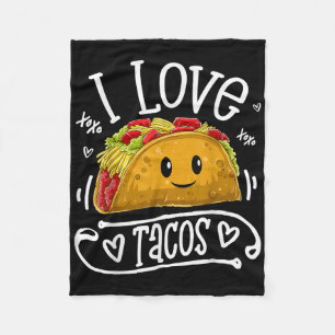 I Love Tacos T Shirt Cinco De Mayo Women Men Kids Fleece Blanket