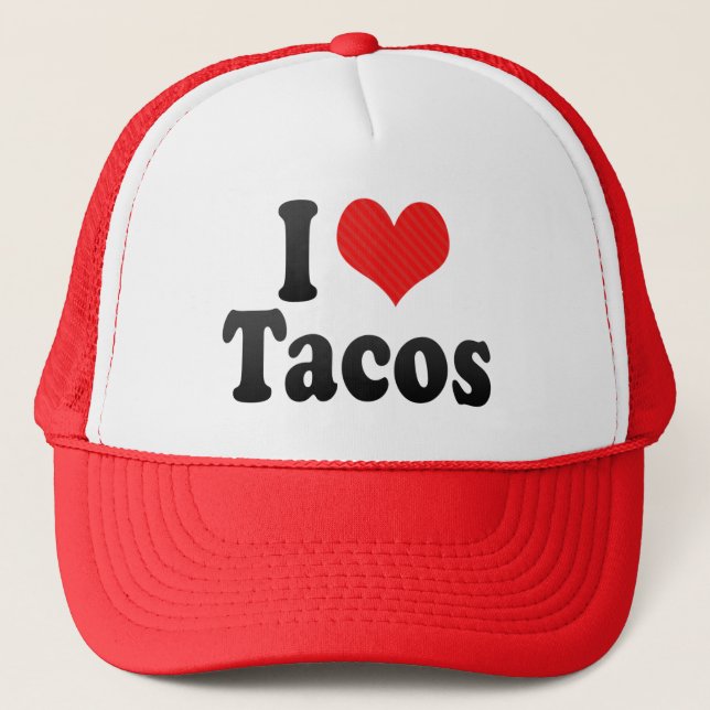 I Love Tacos Trucker Hat (Front)