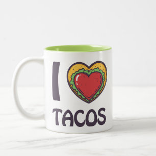 I love Tacos Two-Tone Coffee Mug