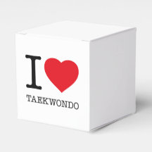 I LOVE TAEKWONDO FAVOUR BOX
