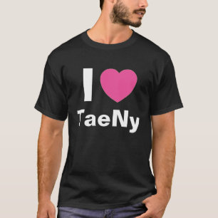 I Love TaeNy T Shirt (black)