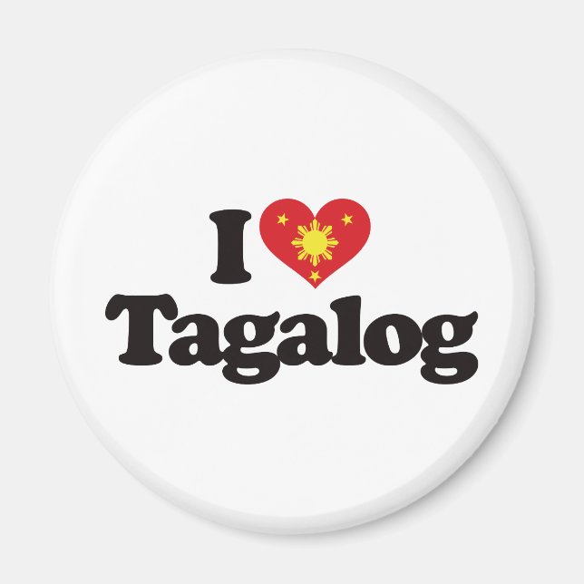 I Love Tagalog Magnet (Front)