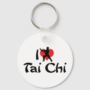 I Love Tai Chi Keychain