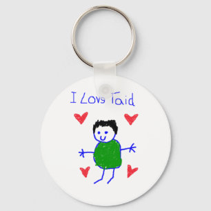 I Love Taid Key Ring