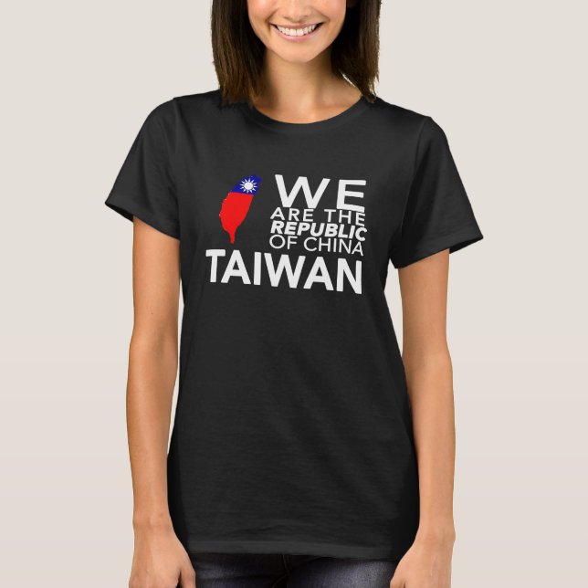 I Love Taiwan Flag Taiwanese Taiwan Pride ROC Taip T-Shirt (Front)