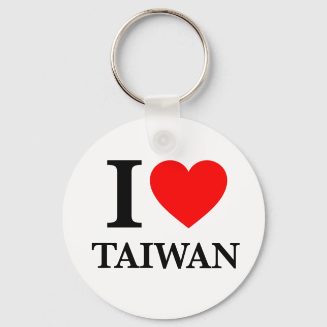 I Love Taiwan Key Ring (Front)
