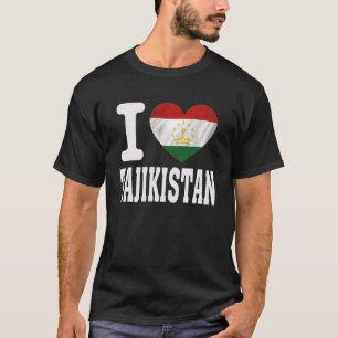 I Love Tajikistan Heart Souvenir Lovers Pride Trav T-Shirt