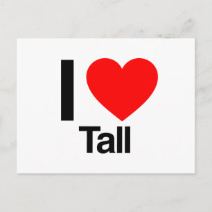 i love tall postcard