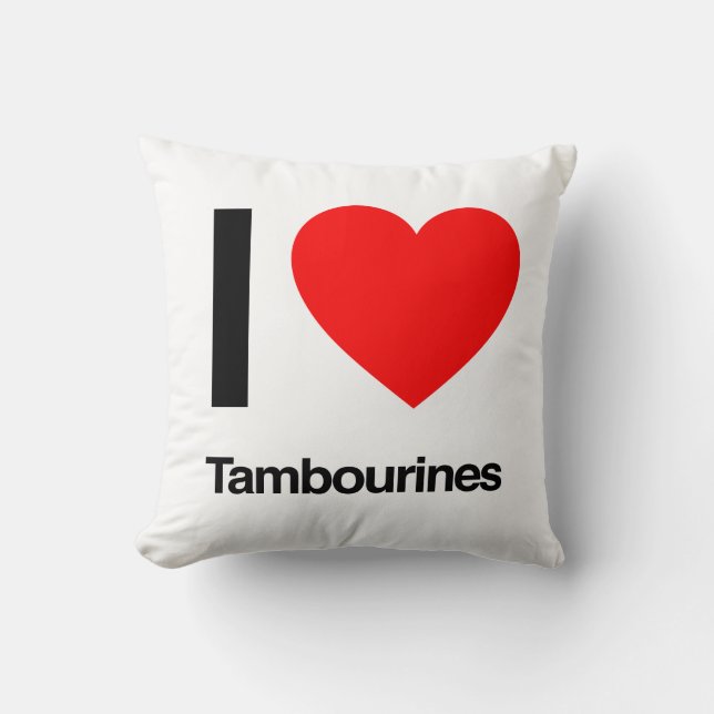 i love tambourines cushion (Front)