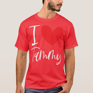 I Love Tammy Name Personalized Girl Woman Bff Frie T-Shirt