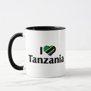 I Love Tanzania Flag Mug