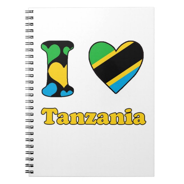 I love Tanzania Notebook (Front)