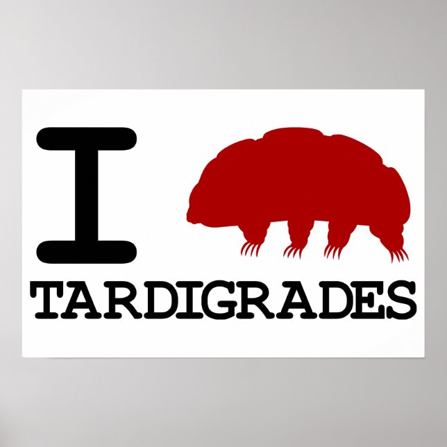 I Love Tardigrades Poster (Front)