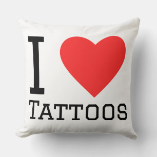 I love tattoos  cushion