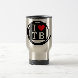 I LOVE TB Frost Glass (1 Color) Travel Mug