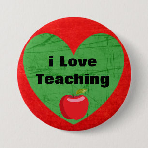 I Love Teaching Button