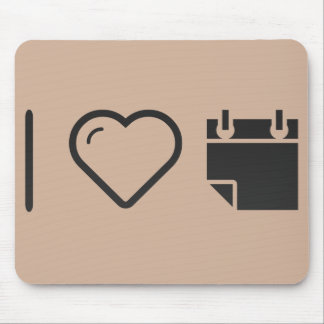 I Love Tear Off Calendars Mouse Mat