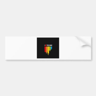 I Love Techno Bumper Sticker