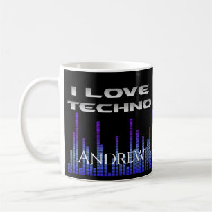 I love Techno Coffee Mug