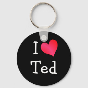 I Love Ted Key Ring