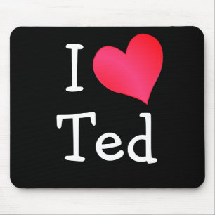 I Love Ted Mouse Mat