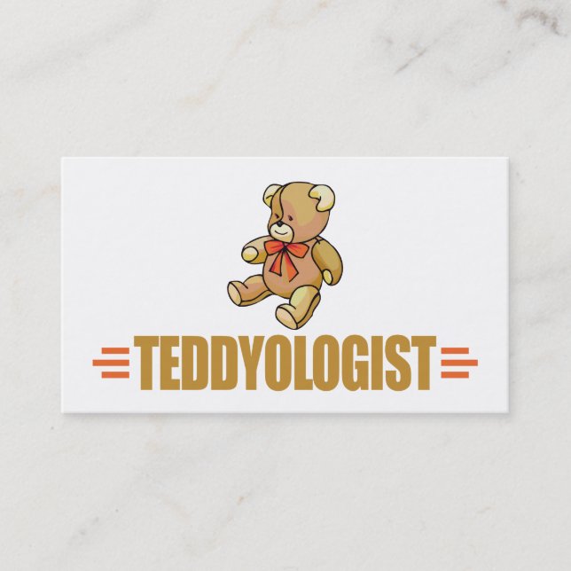 I Love Teddy Bears Business Card (Front)