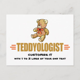 I Love Teddy Bears Postcard
