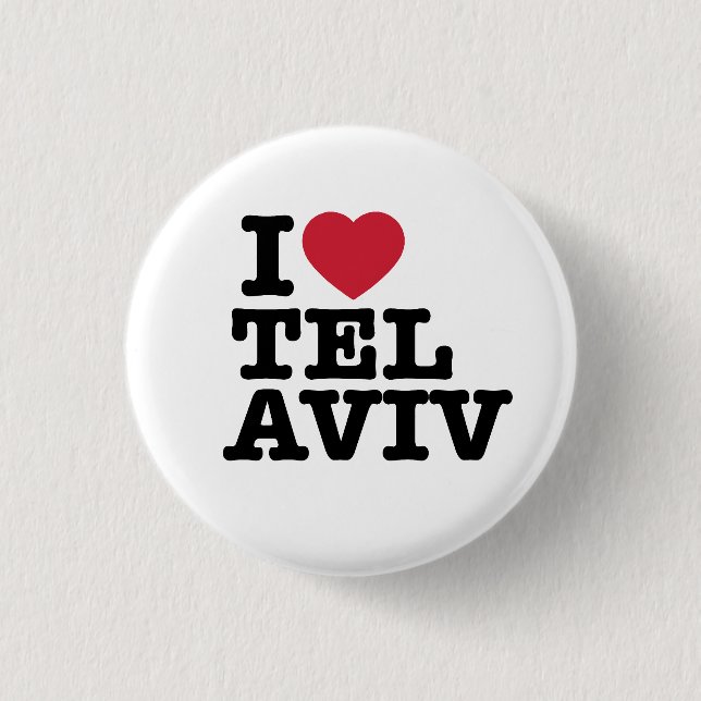 I Love Tel Aviv Button (Front)