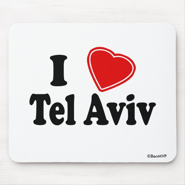 I Love Tel Aviv Mouse Mat (Front)