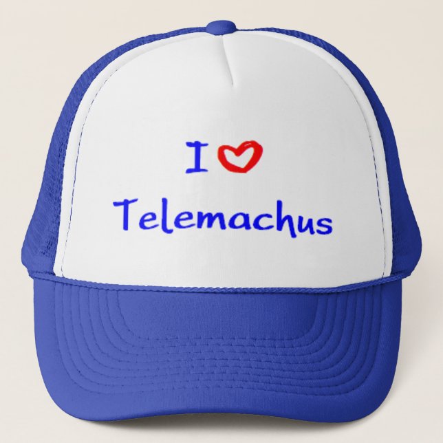i love telemachus trucker hat (Front)