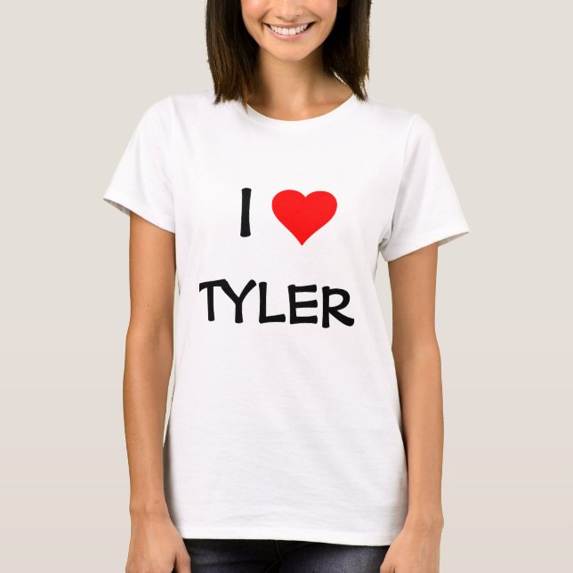 "I LOVE _____" TEMPLATE--ADD YOUR OWN NAME T-Shirt (Front)