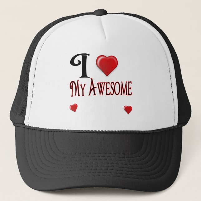 I Love Templates Trucker Hat (Front)