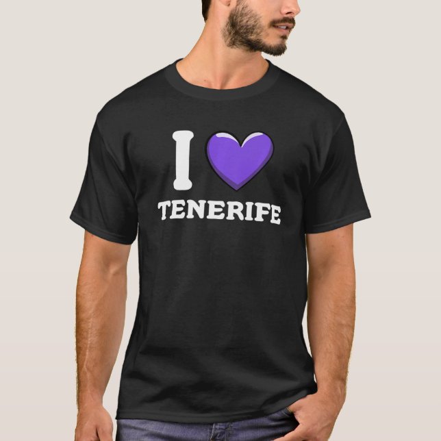 I Love Tenerife Spain Premium T-Shirt (Front)