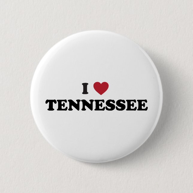 I Love Tennessee 6 Cm Round Badge (Front)