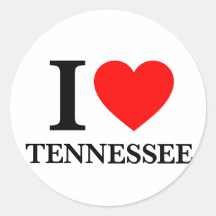 I Love Tennessee Classic Round Sticker