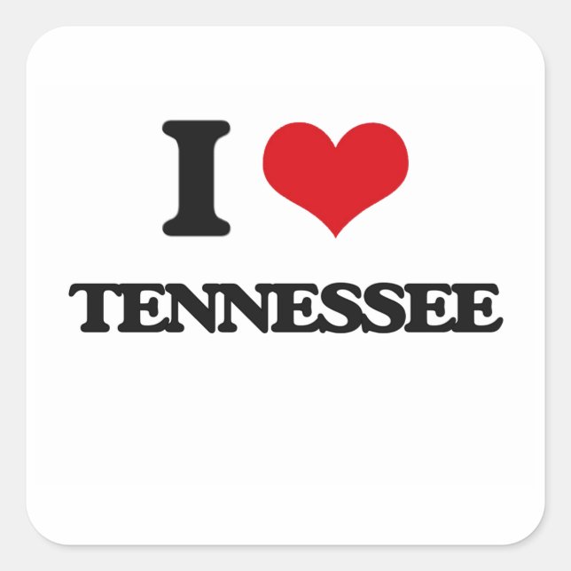 I love Tennessee Square Sticker (Front)
