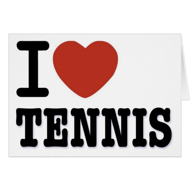 I LOVE TENNIS (Front Horizontal)